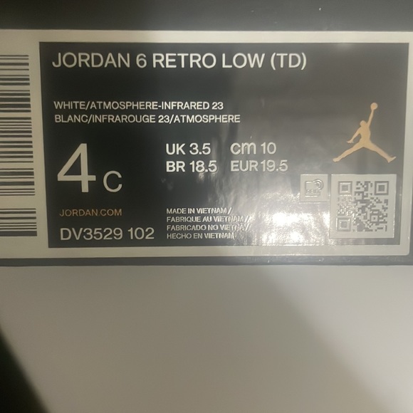 Jordan 6 Retro toddler girl - Picture 5 of 5